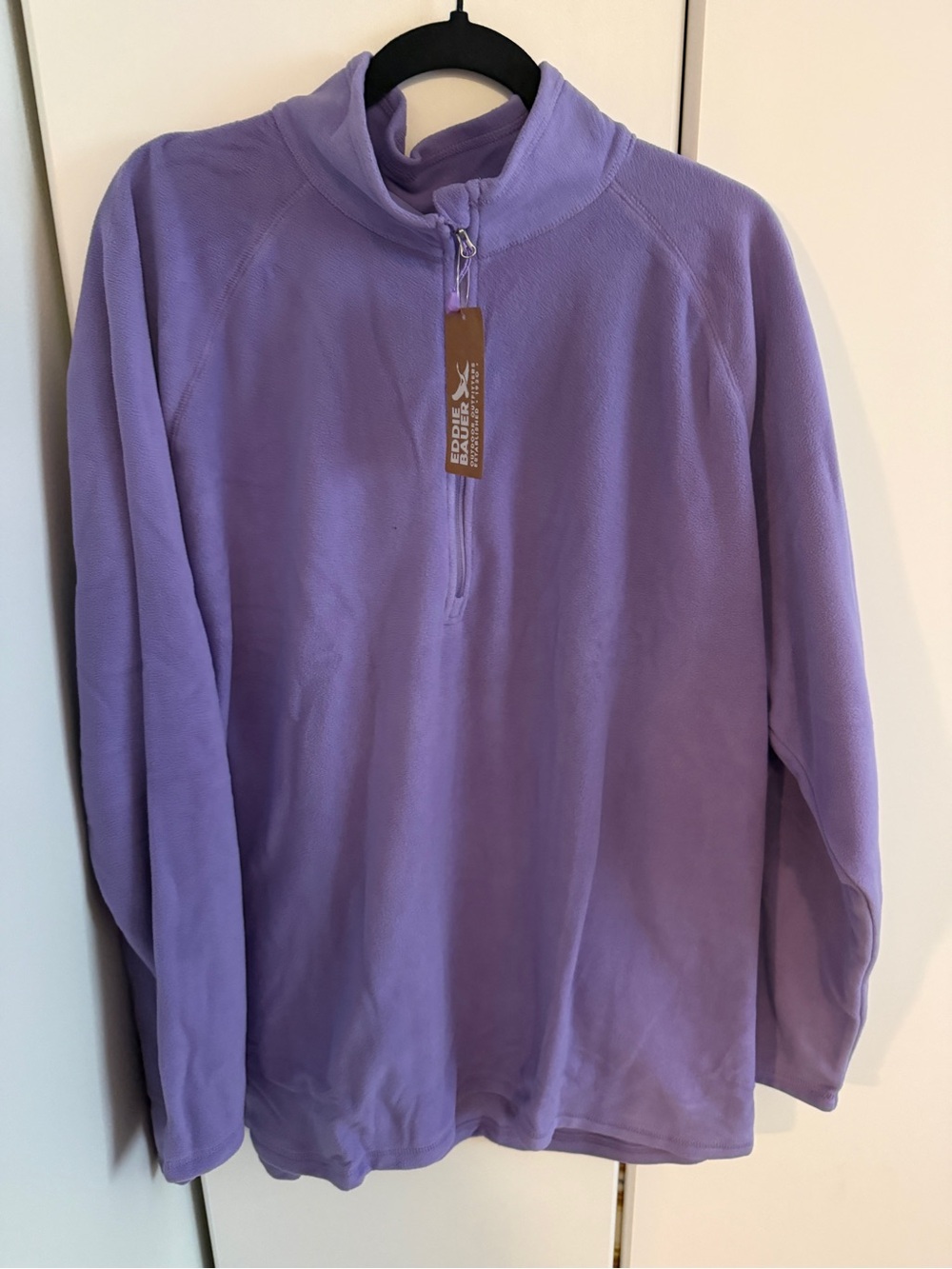 Eddie Bauer Quarter-Zip Pullover Fleece in Lilac